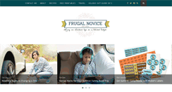 Desktop Screenshot of frugalnovice.com