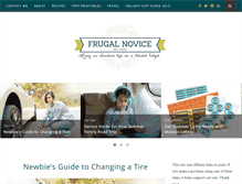 Tablet Screenshot of frugalnovice.com